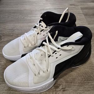 Men's Nike Jordan Zoom Separate Black and White Basketball Shoes Size 8